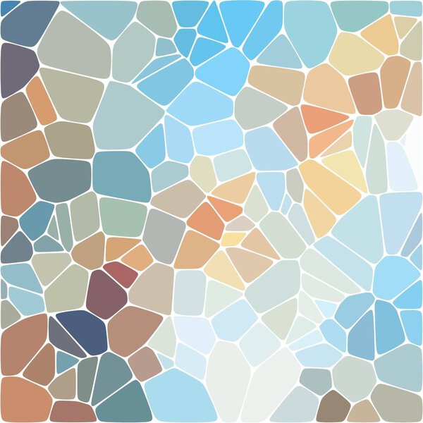 Цветной фон в многоугольном стиле. Мозаика. Камушек. Векторный фон.