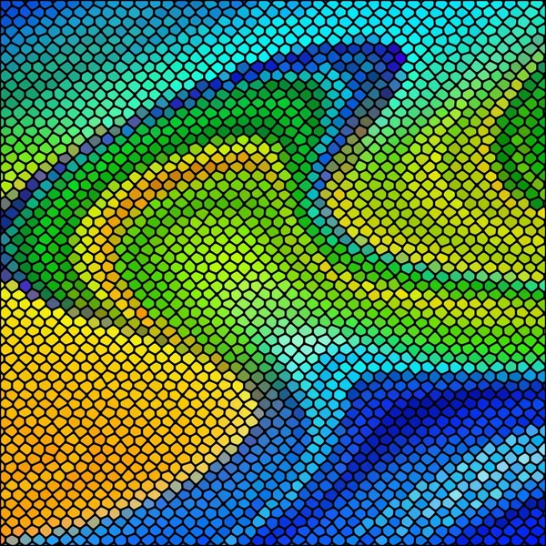 Fond Géométrique Avec Des Cailloux Couleur Élément Conception — Image vectorielle