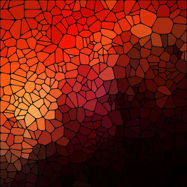 Pomerančové Pozadí Polygonálním Stylu Mozaika Oblázky Pozadí Vektoru — Stockový vektor