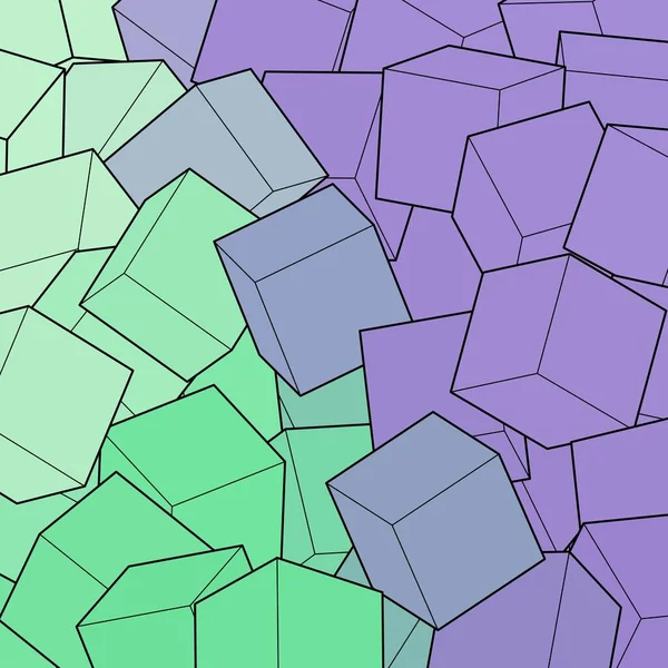 Кольоровий Фон Кубиків Шаблон Тла — стоковий вектор