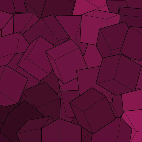Fond Géométrique Modèle Présentation Fond Vectoriel Style Polygonal Mosaïque Cubes — Image vectorielle