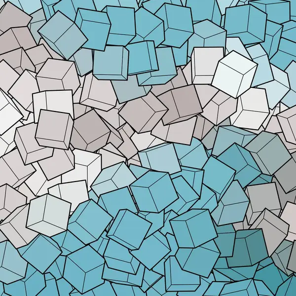 Фон Голубых Кубиков Шаблон Презентации Элемент Дизайна — стоковый вектор