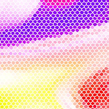 Taş levha kaldırım deseni. Soyut geometrik renkli şekiller süs vektör dokusunu süsler. Renkli Çakıl.