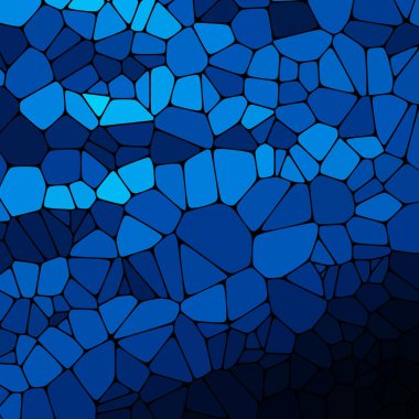 Çakıl taşlarından mavi arkaplan. Sunum için soyut vektör şablonu.