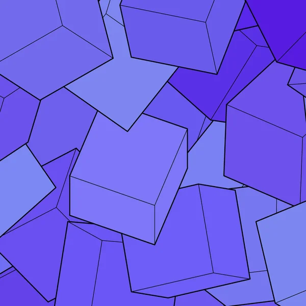 Des Cubes Bleus Illustration Vectorielle Pour Votre Graphisme Illustration Vectorielle — Image vectorielle