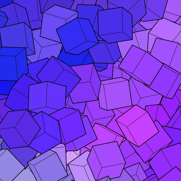 Cubes Bleus Violets Illustration Vectorielle Pour Votre Graphisme Illustration Vectorielle — Image vectorielle