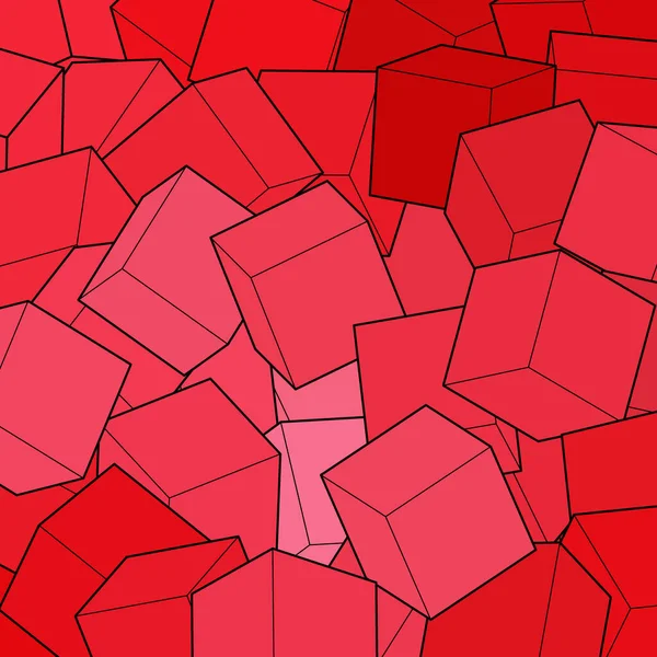 Roter Hintergrund Aus Würfeln Vektorillustration Für Ihr Grafikdesign Vektorillustration Für — Stockvektor