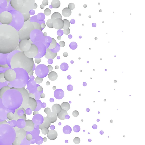 Rendu Boules Bonbons Pastel Fond Abstrait Perles Assortiment — Image vectorielle