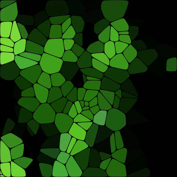 Grön Bakgrund Polygonal Stil Mosaik Pebbles Vektor Bakgrund — Stock vektor