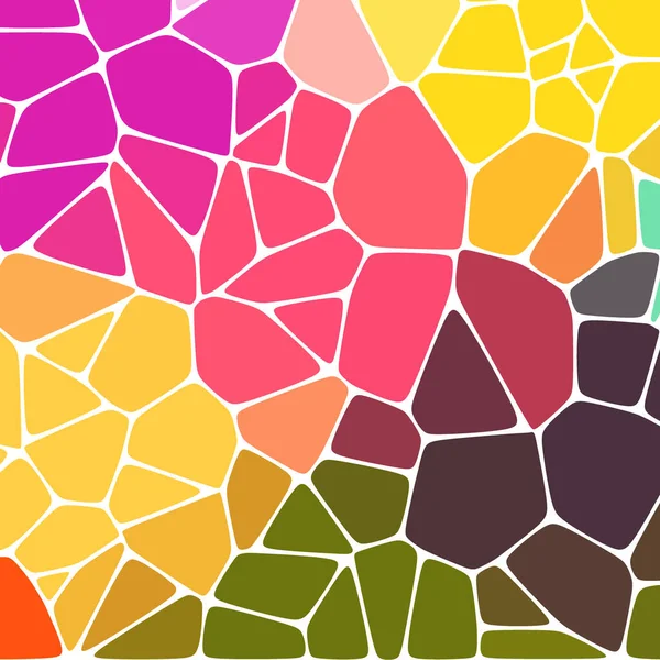 Геометрический Фон Состоящий Цветной Гальки Многоугольный Стиль — стоковый вектор