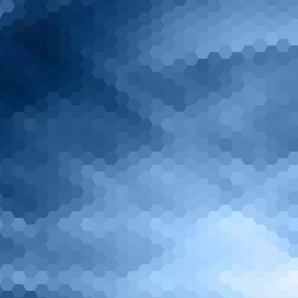 青い六角形の背景 パターン 六角形の壁紙 ベクターイラスト Eps — ストックベクタ