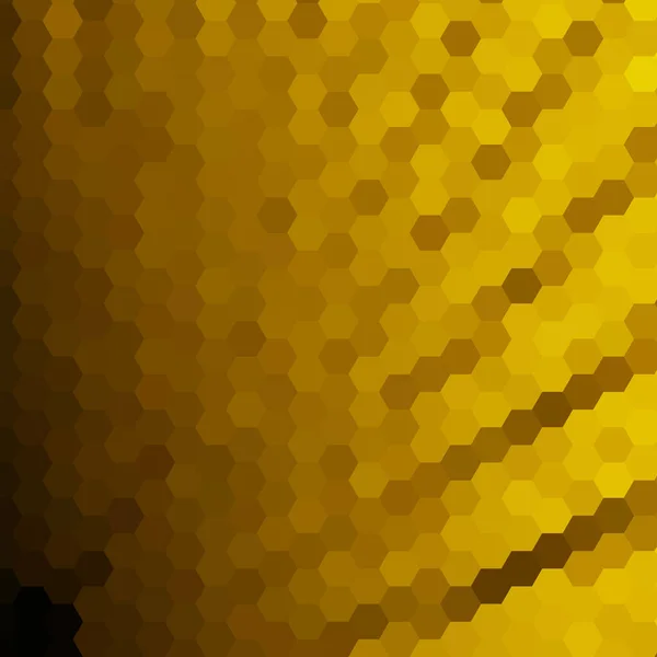 Abstraktní Geometrické Pozadí Šablona Spořiče Obrazovky Zlaté Šestiúhelníky — Stockový vektor