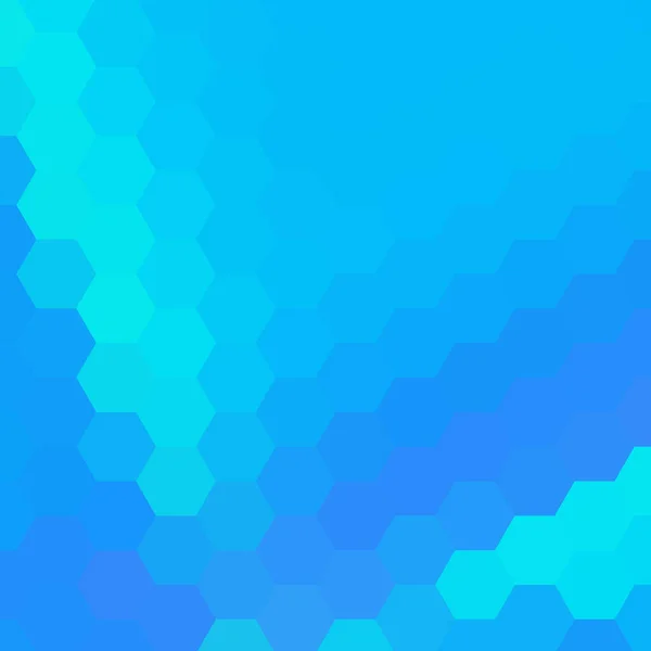 Blauwe Achtergrond Zeshoek Patroon Sjabloon Kleur Zeshoek Behang Vector Illustratie — Stockvector