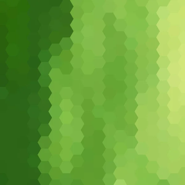 Vektor Abstrakt Bakgrund Geometrisk Mall För Prizantation Gröna Hexagoner — Stock vektor