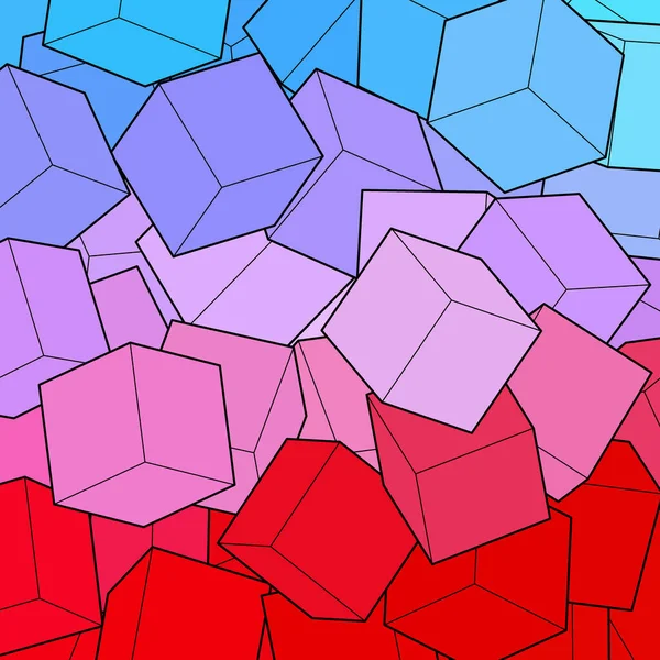 Fondo Color Cubos Modelo Fondo — Vector de stock