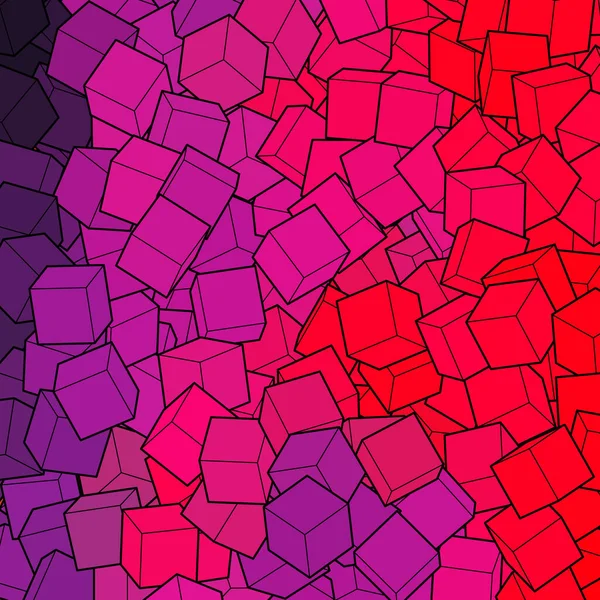Fondo Geométrico Con Cubes Color Elemento Diseño — Vector de stock