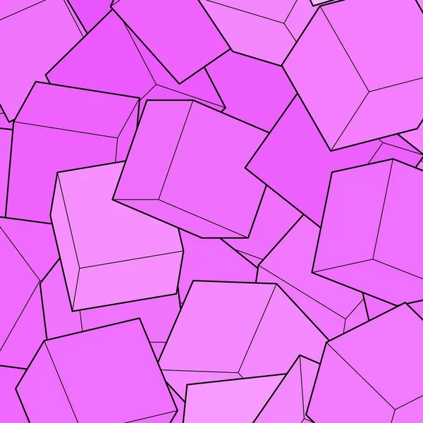 Fond Abstrait Cubes Roses Style Polygonal Contexte Géométrique — Image vectorielle