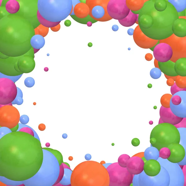 Coloré Fond Sphères Lumineuses Spe — Image vectorielle