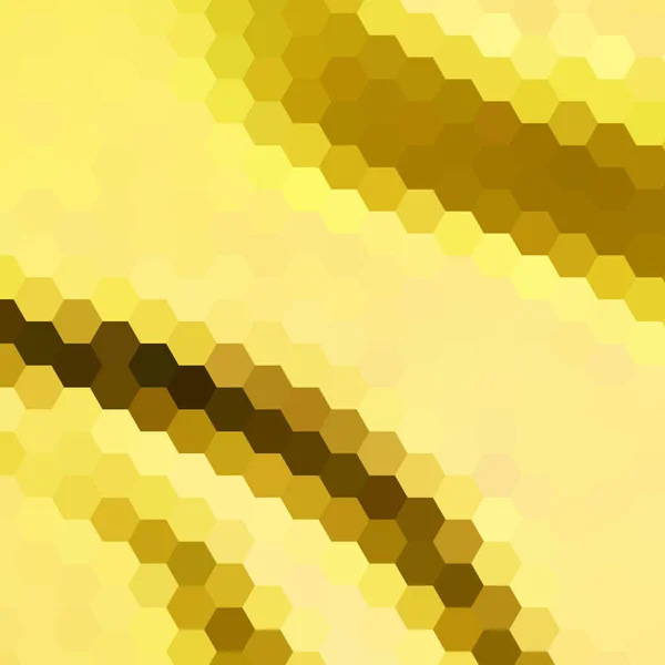 Векторний Абстрактний Фон Геометричний Шаблон Обчислення Жовті Гексагони — стоковий вектор