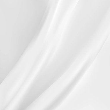 Yumuşak dalgalı beyaz bez arkaplan.
