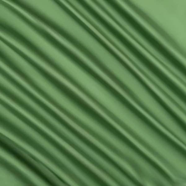 Liscio Elegante Seta Verde Raso Tessuto Lusso Texture Può Utilizzare — Vettoriale Stock