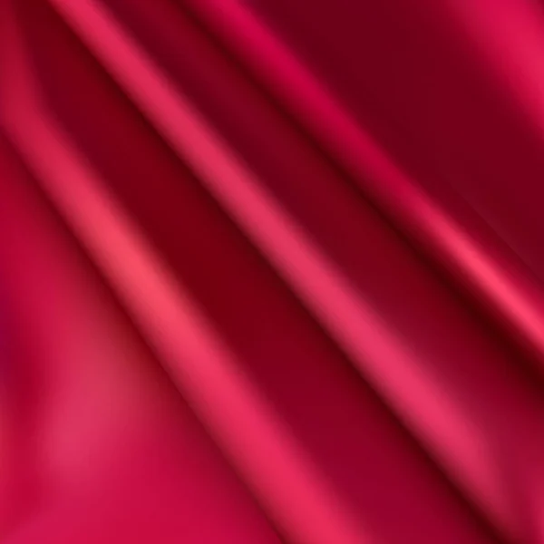 Roter Stoff Textur Hintergrund Roter Stoff Zerknittert Hintergrund Nahaufnahme Draufsicht — Stockvektor