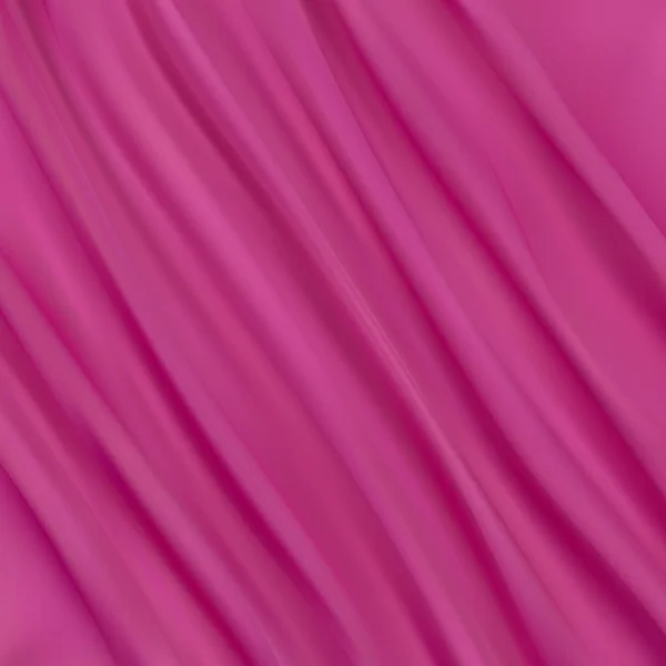 美しいしわの紫色の生地のテクスチャのクローズアップ — ストックベクタ