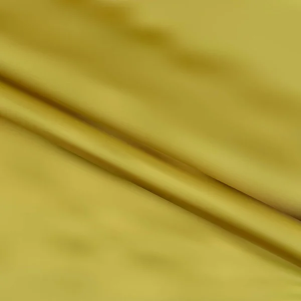 Gold Seide Gefaltet Stoff Hintergrund Luxuriöse Textile Dekoration Hintergrund Für — Stockvektor