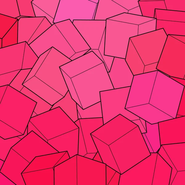 Fond Coloré Partir Cubes Élément Design Modèle Vectoriel — Image vectorielle