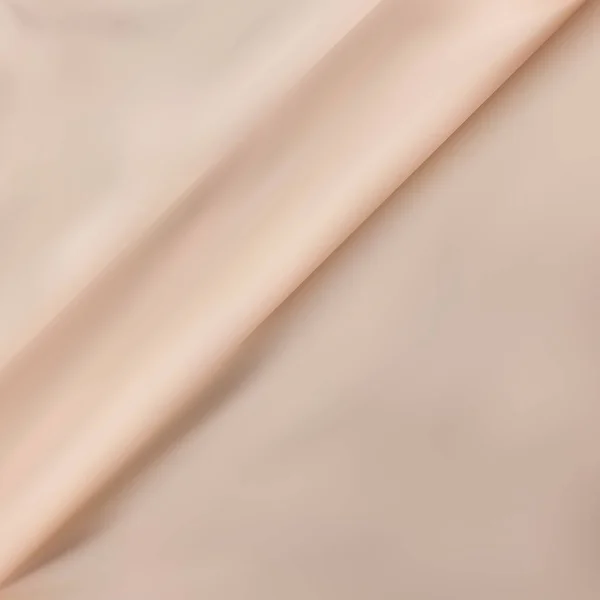 Бежевая Коричневая Измятая Ткань Творческого Фона Принято Яркий Текстиль Обоев — стоковый вектор