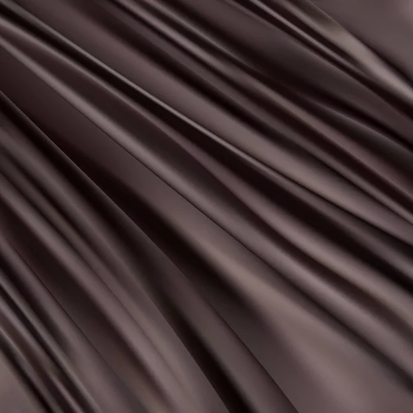 Closeup View Crumpled Brown Fabric Background — Vetor de Stock