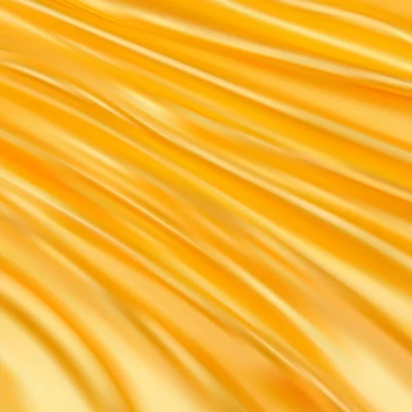Tela Arrugada Color Amarillo Elemento Diseño Moderno — Vector de stock