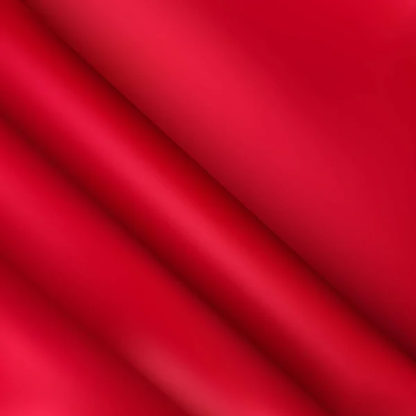Obraz Tła Pogniecionej Tkaniny Czerwona Tkanina — Wektor stockowy