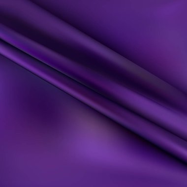 Dalgalanan mor ipek kumaşın yakınlaştırılması