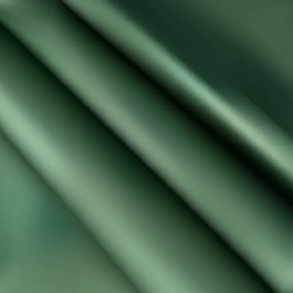 Тёмно Зелёная Шелковая Ткань Текстиль Красота Мода — стоковый вектор
