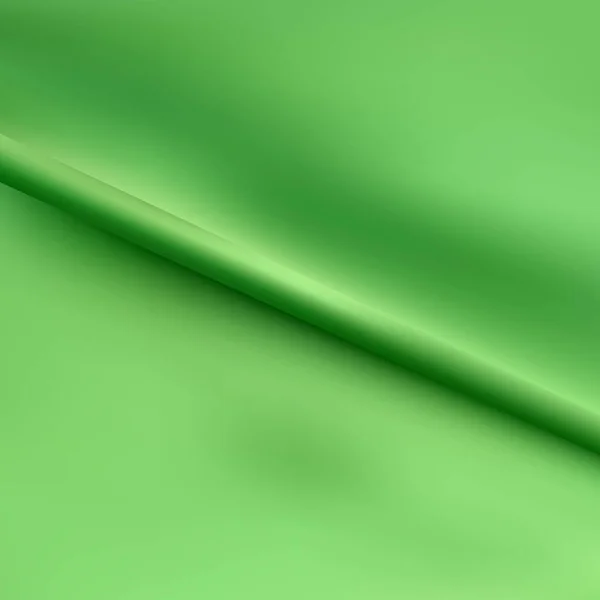Groene Achtergrond Van Verfrommeld Weefsel Kleding — Stockvector