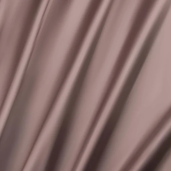 Коричневый Смятый Волнистый Текстурный Фон Ткани Абстрактная Льняная Ткань Мягких — стоковый вектор