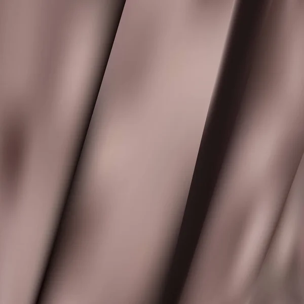 Lujo Color Beige Marrón Claro Arrugado Satén Suave Textura Tela — Vector de stock