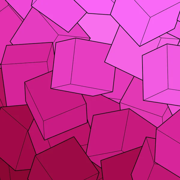 Geometrischer Hintergrund Präsentationsvorlage Vektorhintergrund Polygonaler Stil Mosaik Rote Würfel — Stockvektor