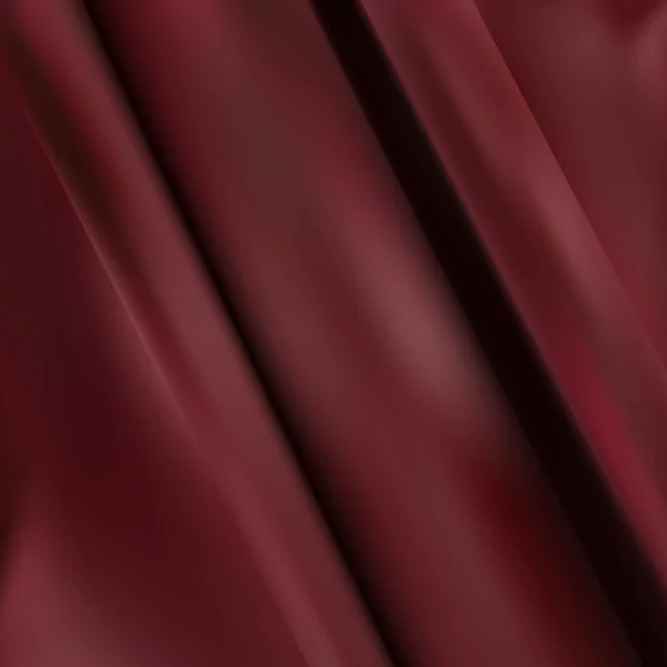 Sfondo Morbido Tessuto Liscio Seta Bordeaux Tessuto Texture — Vettoriale Stock