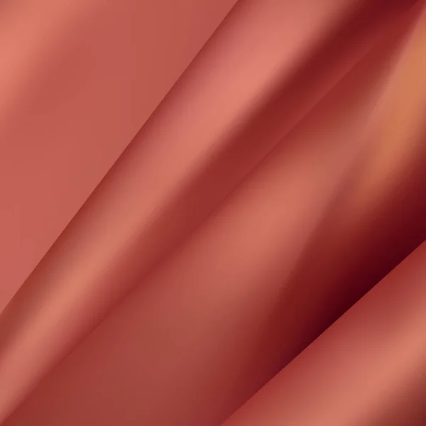 波のパターンを持つ風の中で大規模な赤旗の全画面背景の3Dイラスト — ストックベクタ