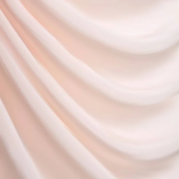 浅粉床上用品或毛毯背景和质地 复制空间皱皱或起皱的白色织物软焦点 — 图库矢量图片