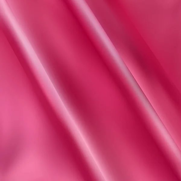 Розовый Фон Смятой Ткани Дрейпери Текстура Фона Розовый Шёлк Блинная — стоковый вектор