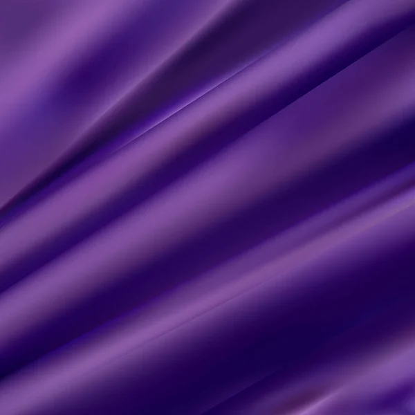 紫色の布の一片 アートの背景やデザイン作品のための生地の質感 シルクやリネンの美しいしわのパターン 一枚の布を砕いた — ストックベクタ