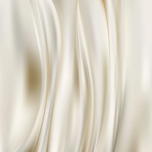 Tissu Ridé Doux Patrem Surface Gros Plan Tissu Soie Blanc — Image vectorielle