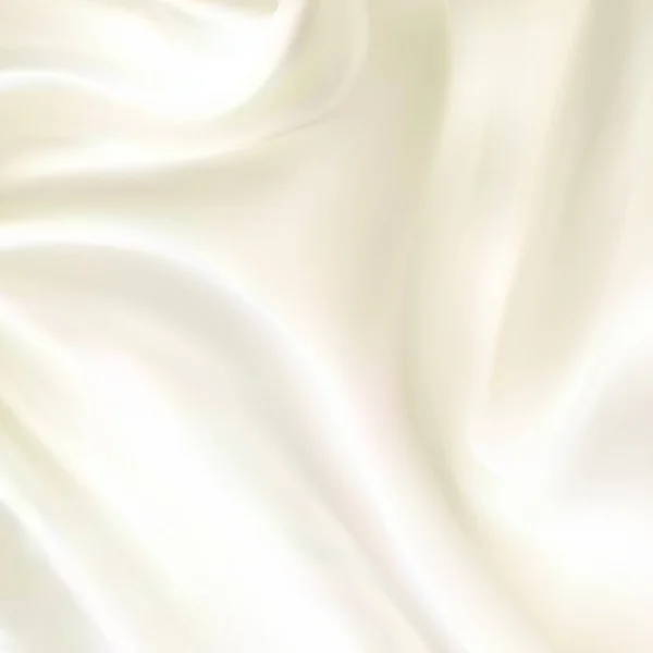 Tissu Torsadé Lisse Satiné Blanc Vue Dessus — Image vectorielle