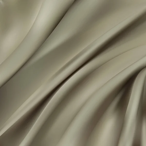 柔らかい絹の布やサテン生地のテクスチャ しわのある生地パターン — ストックベクタ