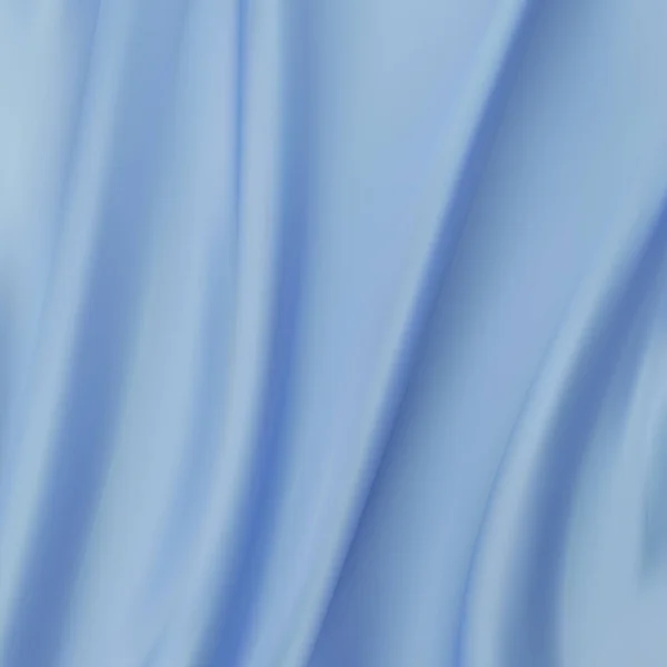 Синий Смятый Волнистый Текстурный Фон Ткани Абстрактная Льняная Ткань Мягких — стоковый вектор