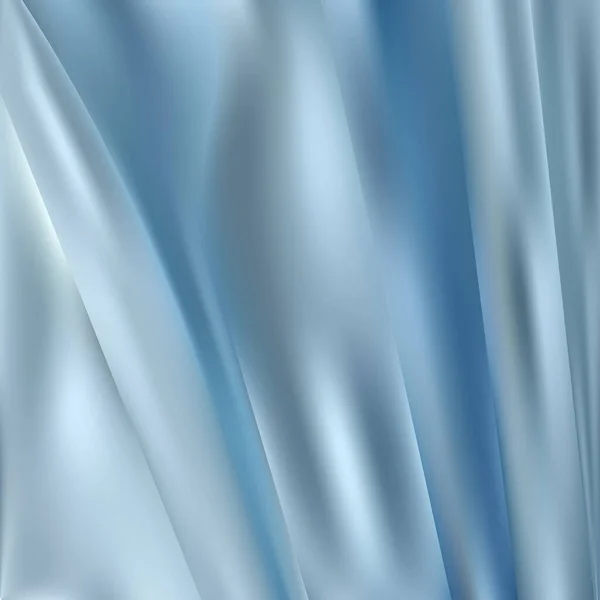 Розкішний Синьо Сірий Хвилястий Тканинний Фон Елегантний Шовковий Матеріал Приглушений — стоковий вектор