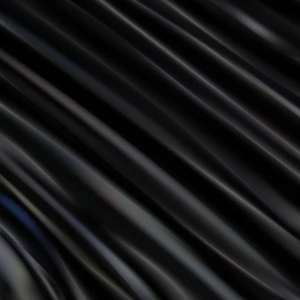 质感模糊曲线型抽象奢侈面料 水渍床亚麻布和黑色阴影 — 图库矢量图片